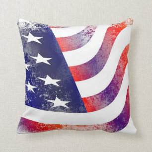 Coussin Trendy American Flag Throw Pillow