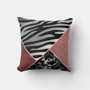 Coussin Trendy Chrome Suede argent Poster de animal rose n