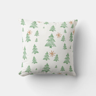 Coussin Trendy Winter Unique Christmas Tree Stars