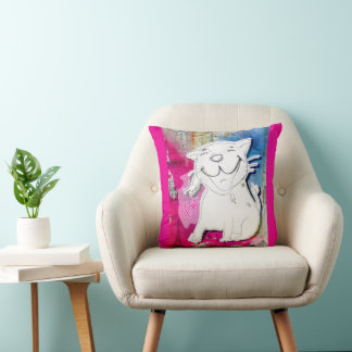 Coussin Très bonnes nouvelles Chat