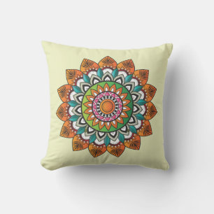 Coussin Très Cool et coloré Mandala Motif
