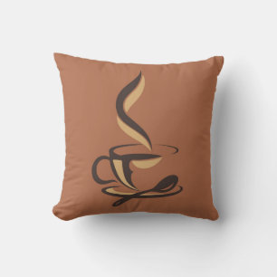 Coussin Très Cool et Mignon Café ou Java