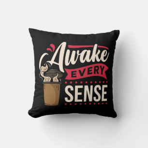 Coussin Très Cool et Mignon Café ou Java