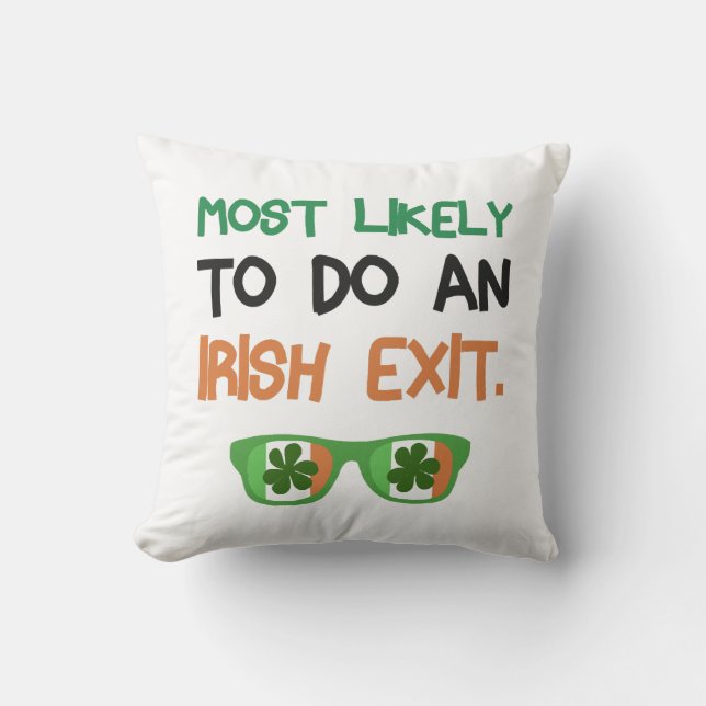 Coussin Très Probable De Sortir Irlandais (Recto)
