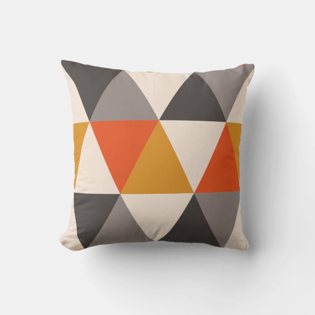Coussin Triangles chaudes (Recto)