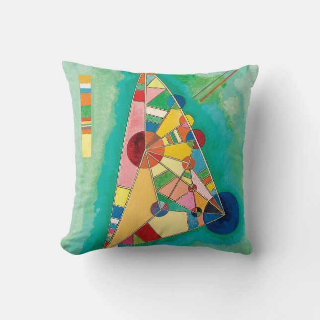 Coussin Triangles colorés par Wassily Kandinsky (Recto)