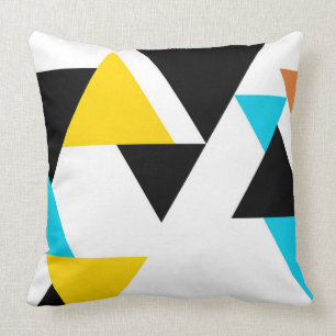 Coussin triangles Cool, unique, tendance, urbain, moderne