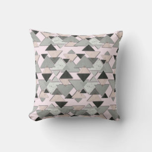 Coussin Triangles couture motif Jeu d'oreiller
