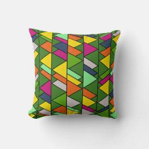 Coussin Triangles Fleuris