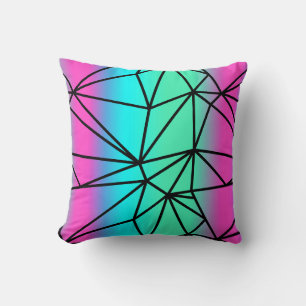 Coussin Triangles mosaïques Répéter Motif sans couture
