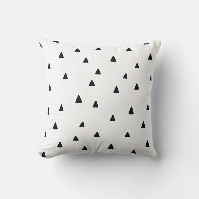 Coussin triangles noir et blanc (Recto)