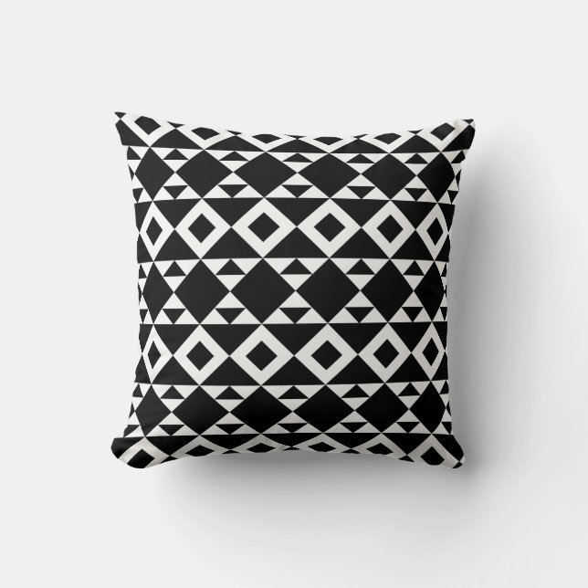 Coussin Triangles Tribaux (Recto)