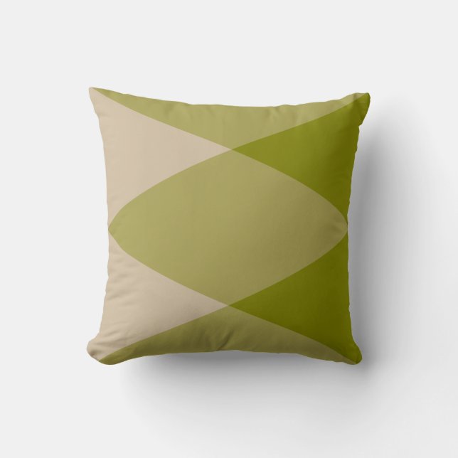 Coussin Triangles vertes (Recto)