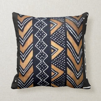 Coussin Tribal d'Afrique Abstraite