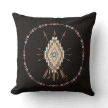 Coussin tribal de décor de motif d'amitié de