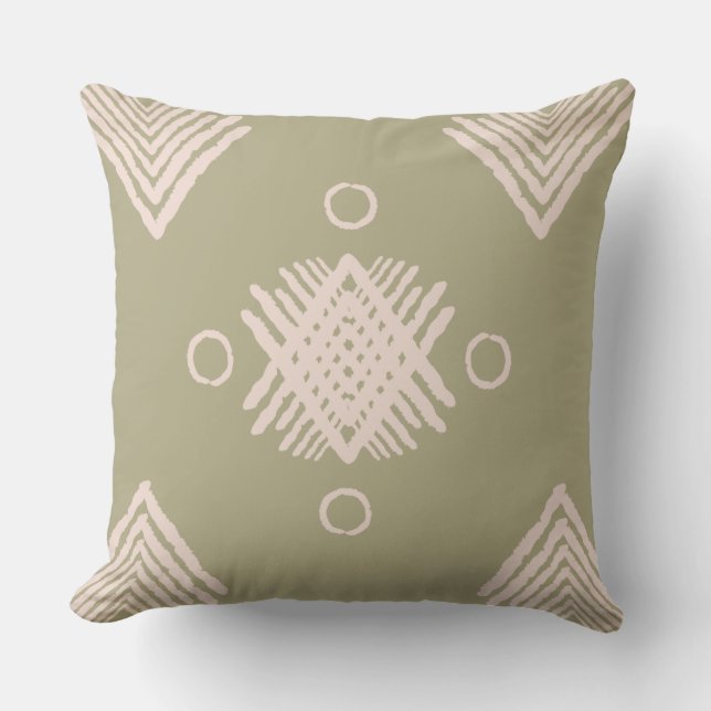 Coussin Tribal de Sage (Recto)