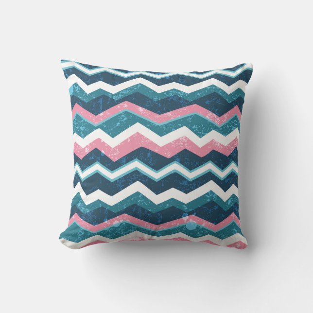 Coussin Tribal ethnique main dessinée sans couture motif (Recto)