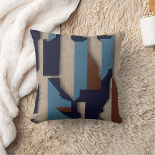 Coussin Tribal Géométrique (3D) Luxe