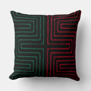Coussin Tribal Maze Boud Clod Motif Africain