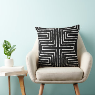Coussin Tribal Maze Boud Clod Motif Africain