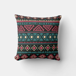 Coussin Tribal vintage ethnique motif homogène