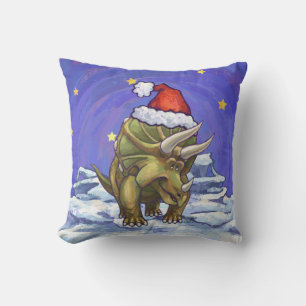 Coussin Tricératops Noël