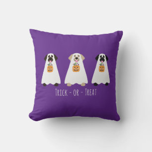 Coussin Trick Or Treat Labrador Retriever Chiens Fantômes