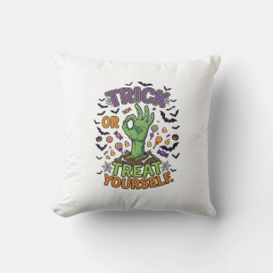 Coussin Trick Or Treat Yourself Zombie Hand Halloween Bonb