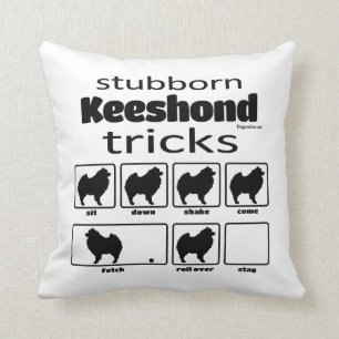 Coussin Tricks de Keeshond teux