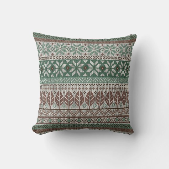 Coussin Tricot chaleureux (Recto)
