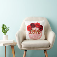 Tricot Visage Sourire Rose Rouge Amour Saint-Valen