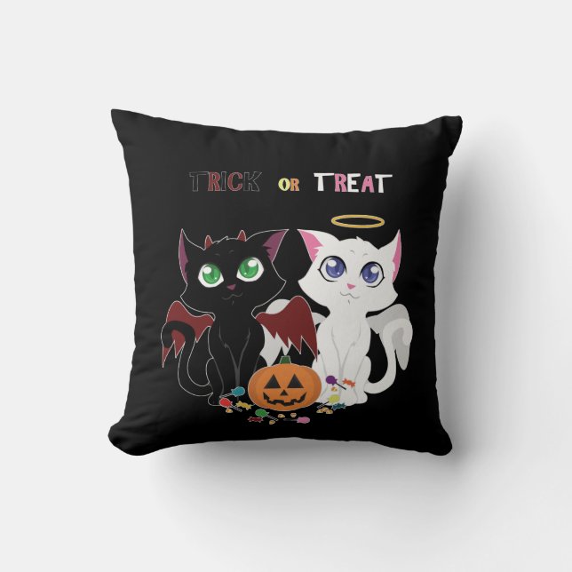 Coussin Tricoter ou traiter les chatons (Recto)