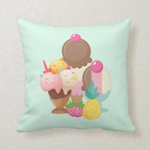 Coussin Trio de crème glacée Saveur néopolite
