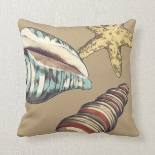 Coussin Trio de Shell sur kaki