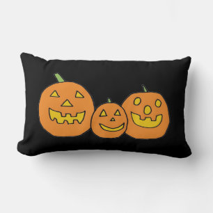 Coussin trio Jack-o-Lantern