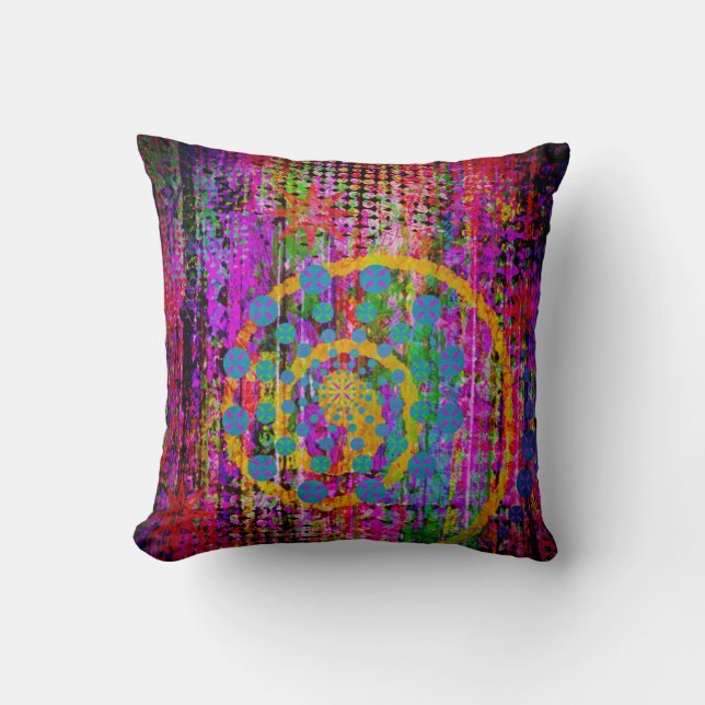 Coussin Trippy Abstrait (Recto)