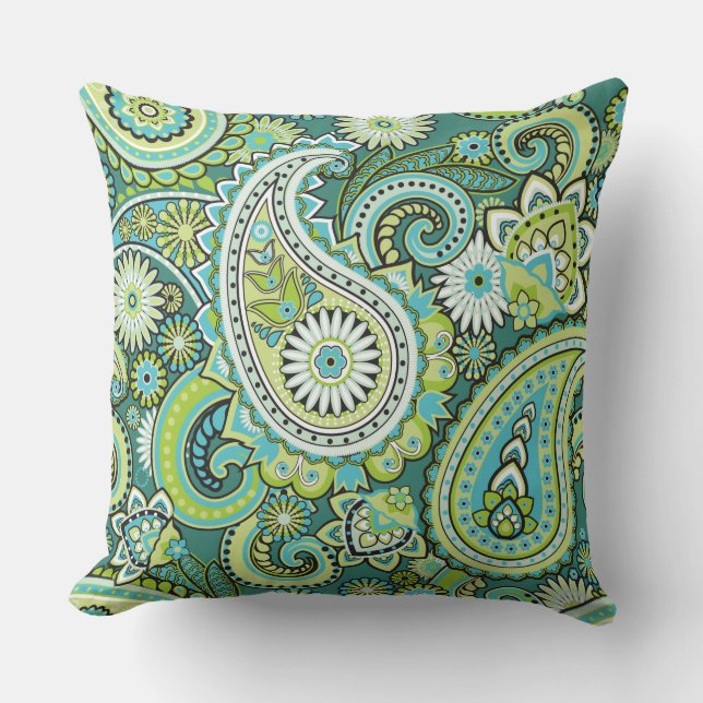 Coussin Trippy Hippy Retro Paisley (Recto)