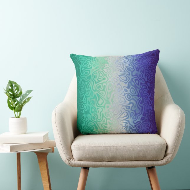 Coussin Trippy Ripply Funky Boho MLM Amour entre hommes Fi (Chaise)