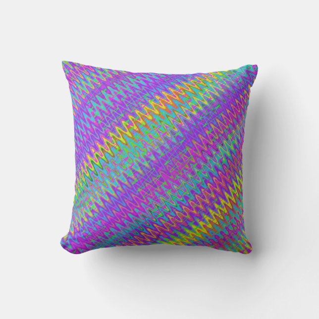 Coussin Trippy Zigzag Diagonal (Recto)