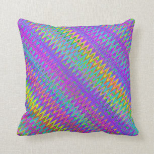 Coussin Trippy Zigzag Diagonal
