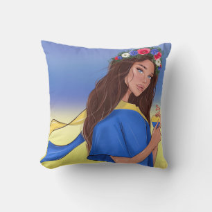 Coussin Triste femme ukrainienne 