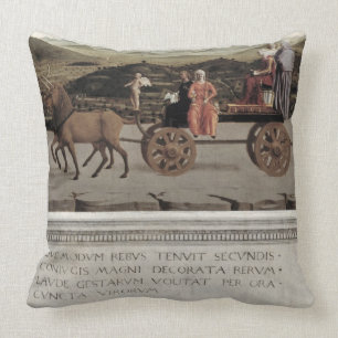 Coussin Triumph de Battista Sforza, duchesse d'Urbino.