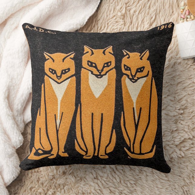 Coussin Trois chats par Julie de Graag (Couverture)