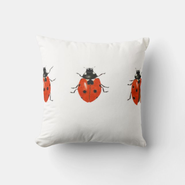 Coussin Trois coccinelles 2013 (Recto)