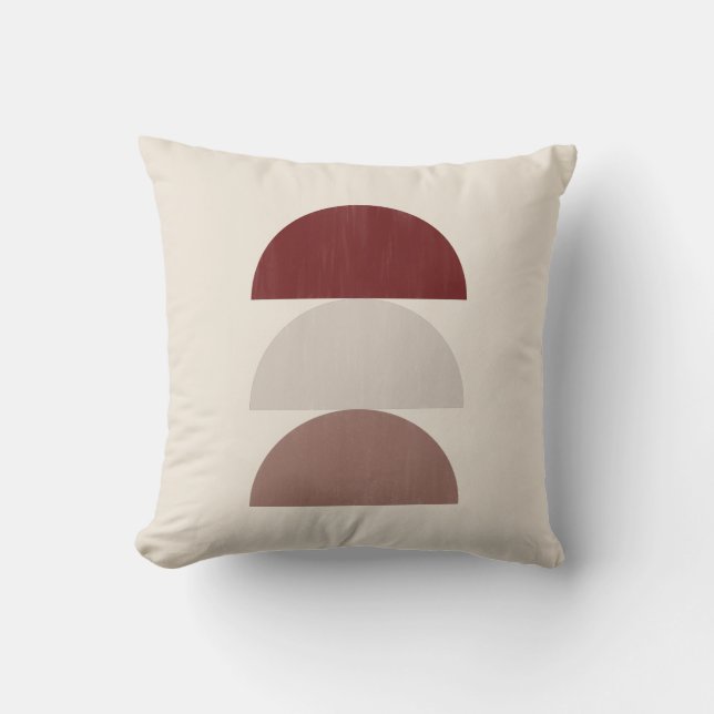 Coussin Trois Croissants Peints En Couleur 01 (Recto)