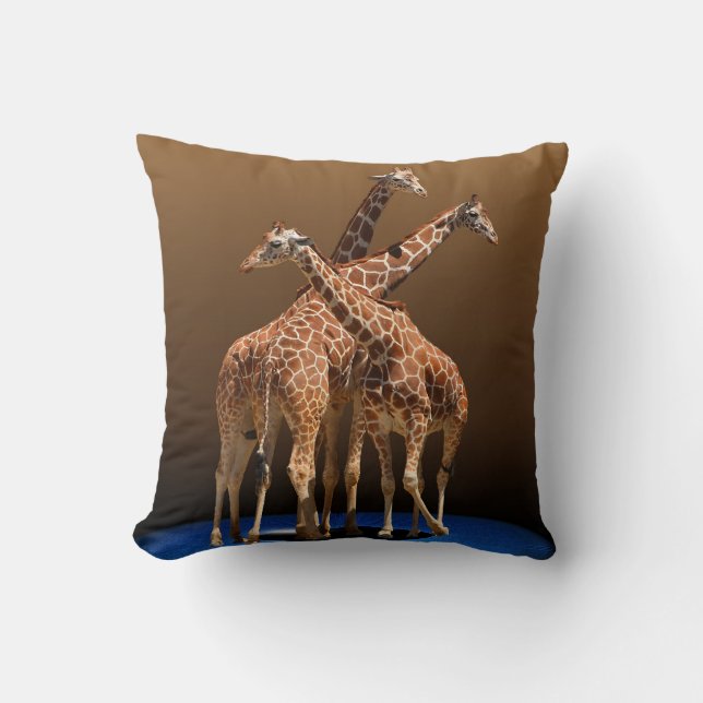 COUSSIN TROIS GIRAFES (Recto)