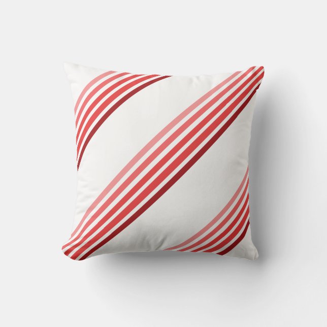 Coussin - Trois groupes de lignes rouges en cinq t (Recto)