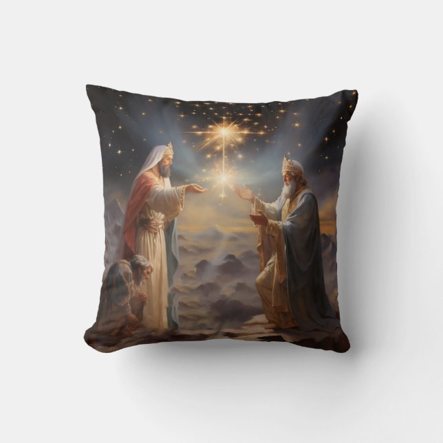Coussin Trois hommes sages (Recto)