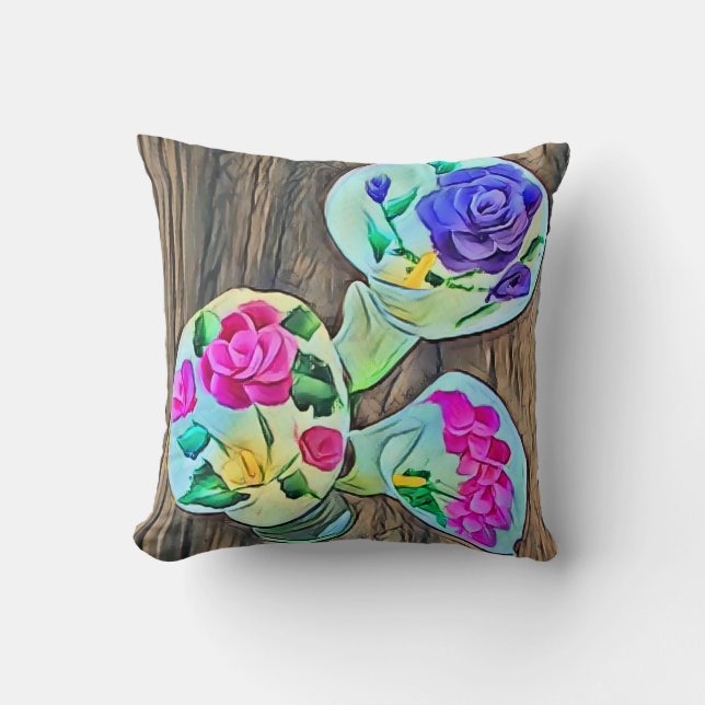 Coussin Trois Joyeuses Lilys Jetez L'Oreiller (Recto)