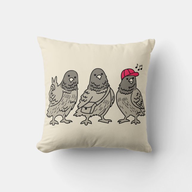 Coussin Trois meilleurs amis (Recto)